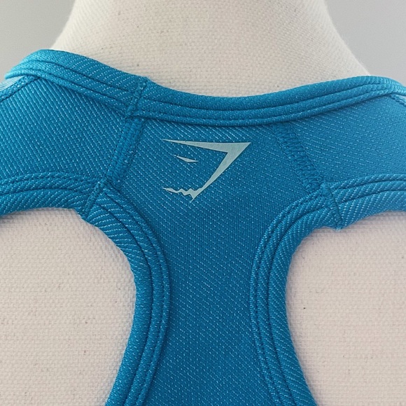 Gymshark Blue Cropped Gym Tank - Picture 9 of 11